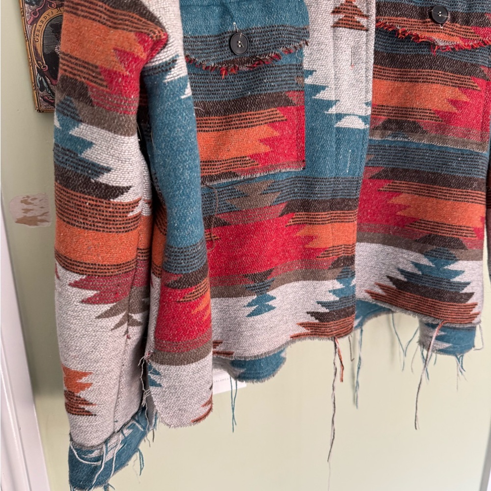 Aztec Print Blanket Coat‎ - Picture 3 of 9